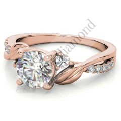 1,30 karat mozanit taşlı yüzük mzn210