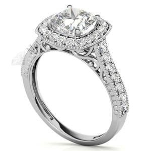 2,70 karat mozanit taşlı yüzük cursiyon kesim