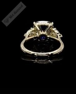 3 karat mozanit taşlı tria yüzük- uc0301