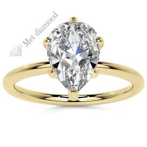 2 karat mozanit taşlı yüzük damla dml29a