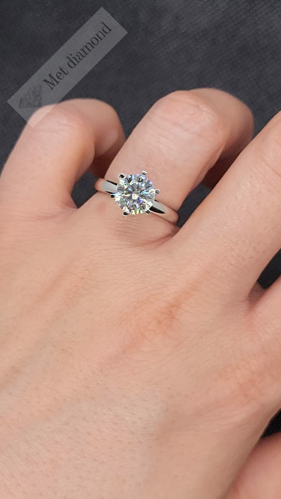 3 karat mozanit pırlanta yüzük tıfany model