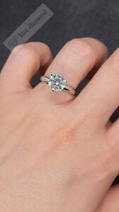 3 karat mozanit pırlanta yüzük tıfany model