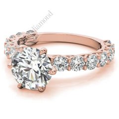 3,40 karat mozanit pırlanta yüzük tasarım