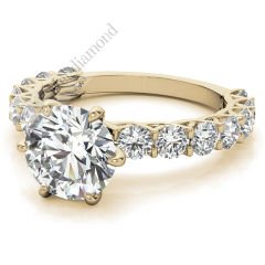 3,40 karat mozanit pırlanta yüzük tasarım