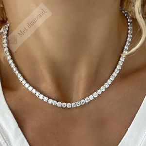 21  karat mozanit taşlı su yolu gerdanlık -kol31