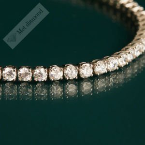 7 karat mozanit taşlı su yolu model gerdanlık kol07