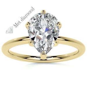 3 karat mozanit taşlı  yüzük damla dml29c