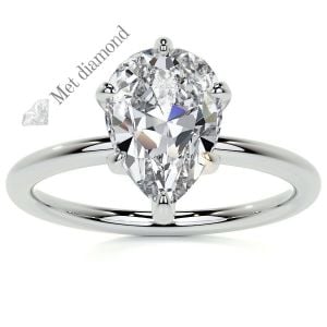 3 karat mozanit taşlı  yüzük damla dml29c