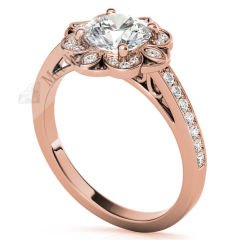 2,30 karat mozanit taşlı yüzük mzn147