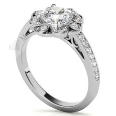 2,30 karat mozanit taşlı yüzük mzn147