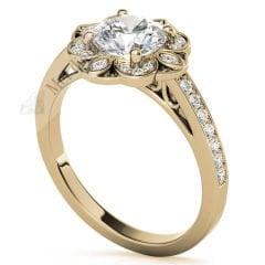 2,30 karat mozanit taşlı yüzük mzn147