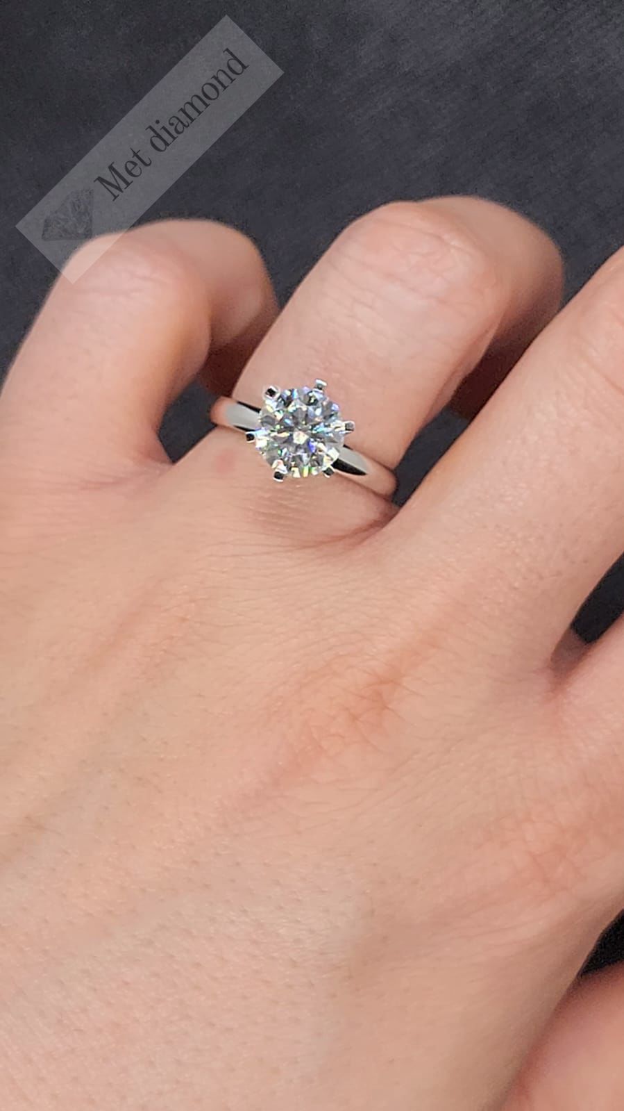 2 karat mozanit taşlı yüzük tıfany model  tıf200