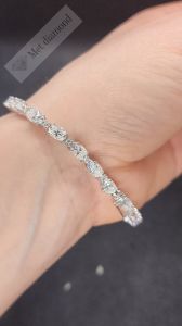 11 karat mozanit taşlı  bileklik oval kesim -bil110