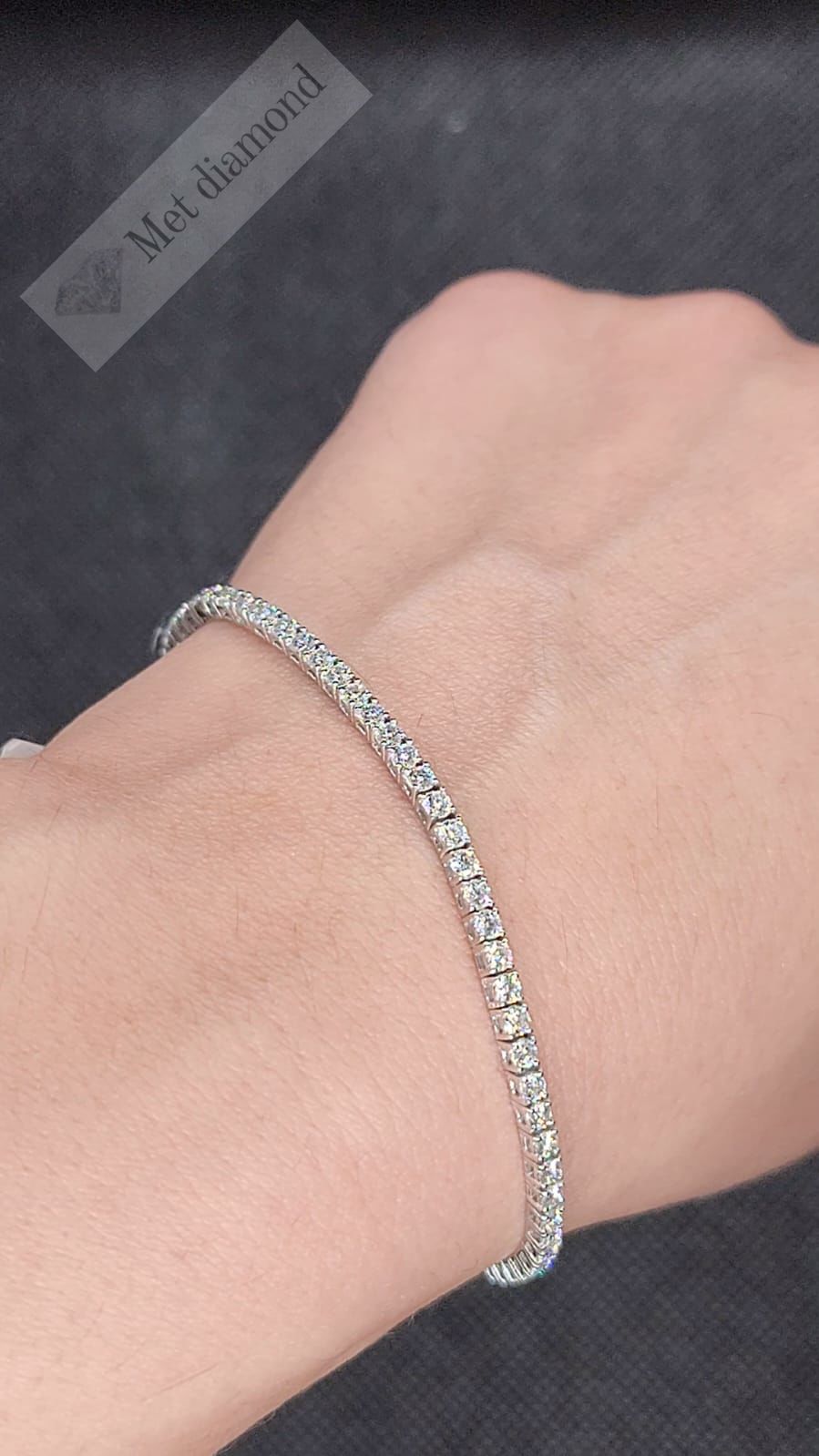 3,50 karat mozanit taşlı bileklik -blk350