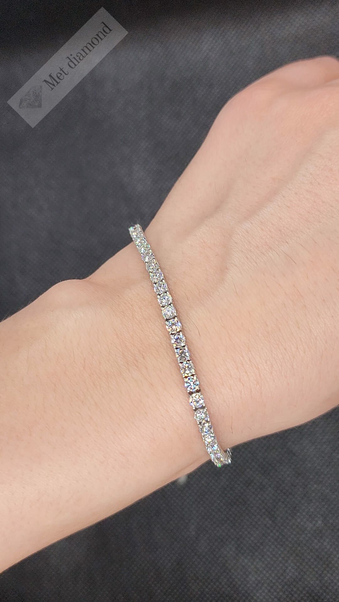 5,50 karat mozanit taşlı bileklik-blk700