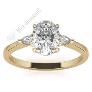 2,60 karat mozanit taşlıj yüzük tria tria260