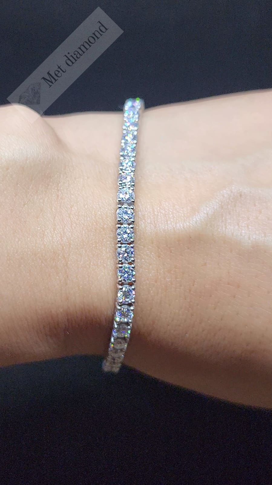 7 karat mozanit pırlanta bileklik-blk700