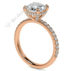 2,50 karat mozanit taşlı yüzük - mzn110