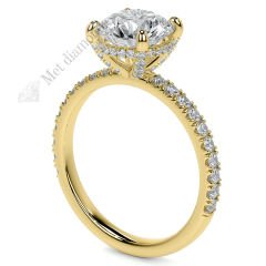 2,50 karat mozanit taşlı yüzük - mzn110