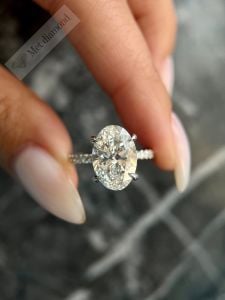 5,50 karat mozanit taşlı tektaş yüzük oval-ov070