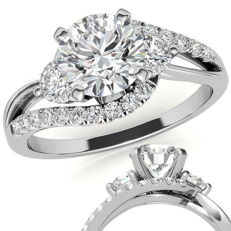 1,50  karat mozanit taşlı yüzük bgt29