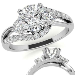 1,50  karat mozanit taşlı yüzük bgt29