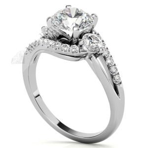 1,50  karat mozanit taşlı yüzük bgt29