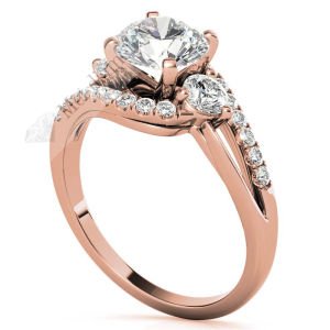 1,50  karat mozanit taşlı yüzük bgt29