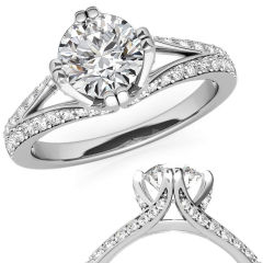 1,80  karat mozanit taşlı yüzük mzn202