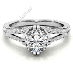 1,80  karat mozanit taşlı yüzük mzn202