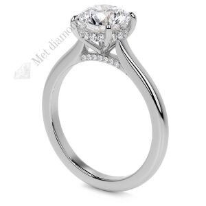 2 karat mozanit taşlı yüzük mzn100