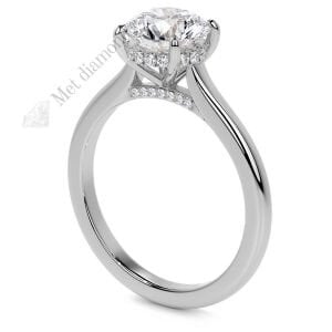 2 karat mozanit taşlı yüzük mzn100