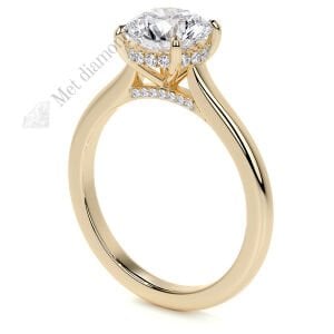 2 karat mozanit taşlı yüzük mzn100