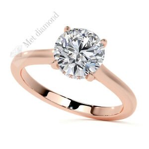 2 karat mozanit taşlı yüzük mzn100