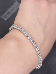 9 karat mozanit taşlı  bileklik-mzb03