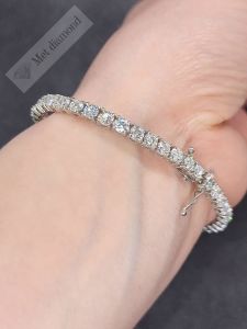 9 karat mozanit taşlı  bileklik-mzb03