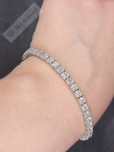 9 karat mozanit taşlı  bileklik-mzb03