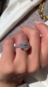 4,50 karat mozanit taşlı yüzük hly450