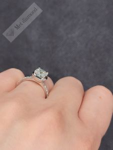 1,30 karat mozanit taşlı tektaş yüzük cursion mzn619