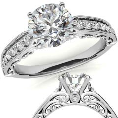 2,30 karat mozanit taşlı yüzük mzn212