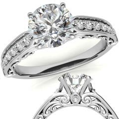 2,30 karat mozanit taşlı yüzük mzn212