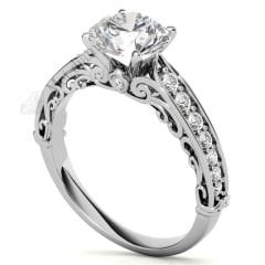 2,30 karat mozanit taşlı yüzük mzn212