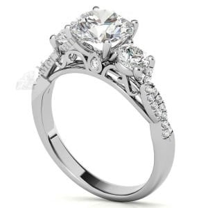 2,70 karat mozanit taşlı yüzük tria tria270