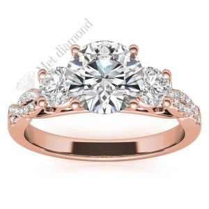 2,70 karat mozanit taşlı yüzük tria tria270