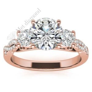 2,70 karat mozanit taşlı yüzük tria tria270