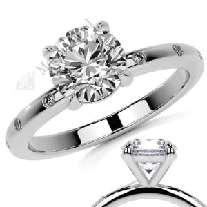 2 karat mozanit taşlı yüzük mzn101