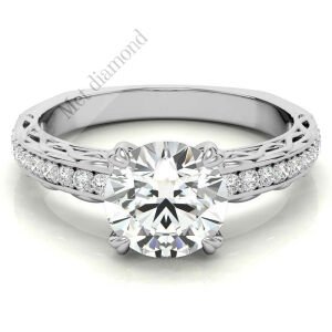 2,50 karat mozanit taşlı yüzük mzn221