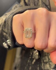 5,40 karat mozanit taşlı yüzük hly540