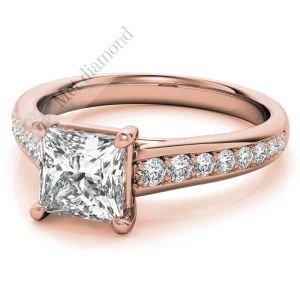 1,50 karat mozanit taşlı yüzük prenses kesim prs028