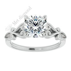 1 karat mozanit taşlı yüzük vintage mzn224